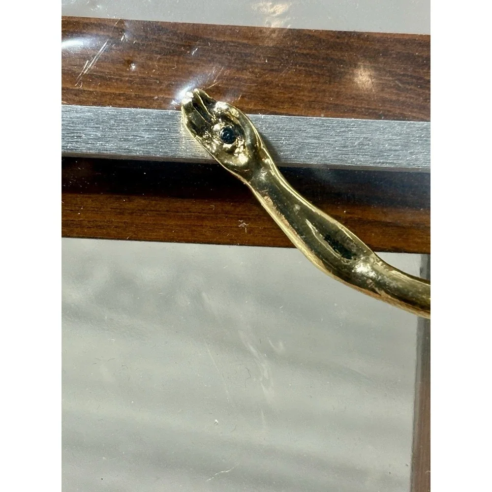 Vintage Wooden Crucifix w/Metal Inlays & Jesus Christ 16